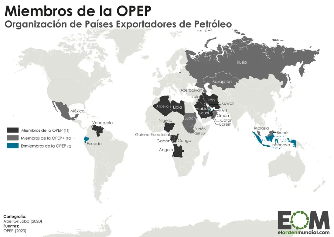 Países de la OPEP+ podrían mantener sin cambios su producción