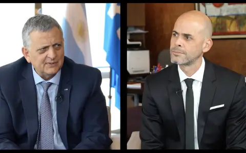 Horacio Marín, CEO de YPF, con Julián Guarino