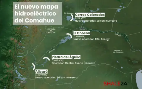Así queda el nuevo mapa de centrales hidroeléctricas del Comahue