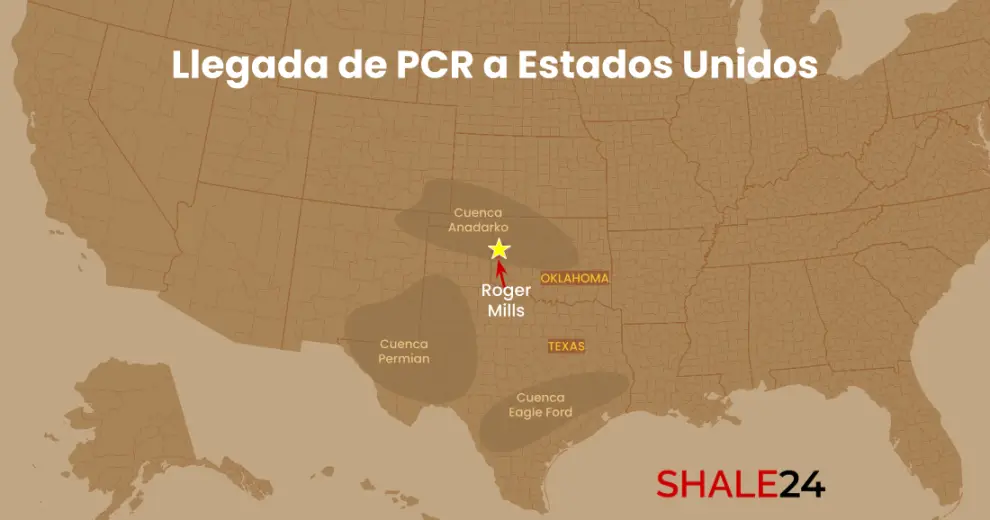 Petroquímica Comodoro Rivadavia (PCR) comenzará a participar de la operación de Proyecto Cherokee, desde el condado de Roger Mills, en Oklahoma.
