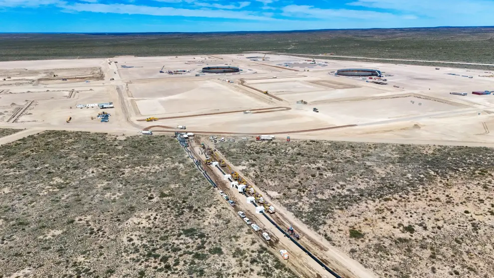 La Terminal Portuaria de Punta Colorada, donde se almacenará el crudo de Vaca Muerta, para su futura exportación a partir de diciembre de 2026. 