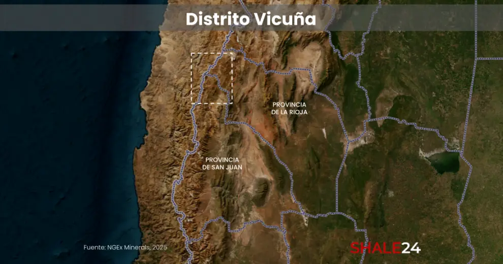 Ubicación geográfica del Distrito Vicuña, uno de los más prometedores a nivel mundial.
