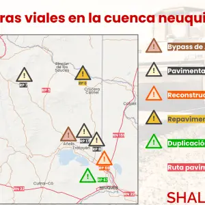 Vaca Muerta 2026: las 6 obras viales que avanzan para superar el "cuello de botella" logístico