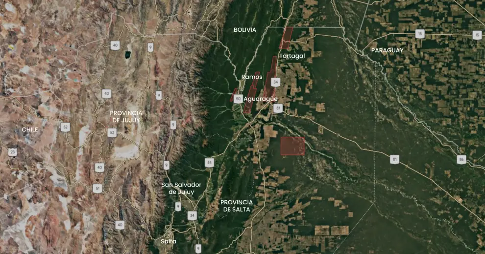 La cuenca cuenta con una infraestructura de transporte que conecta estos campos con los principales centros de consumo del norte argentino.