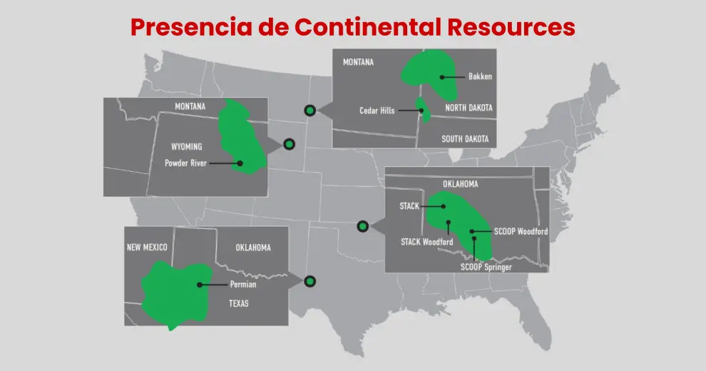 Continental Resources opera en 4 de las principales cuencas shale de Estados Unidos. A su fundador se lo conoce como el "Rey del Fracking".