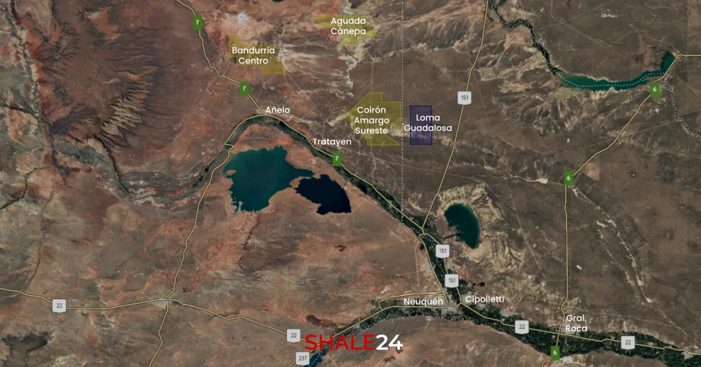 Continental comienza a participar en la operación de las áreas Coirón Amargo Sureste, Bandurria Centro, Aguada Cánepa y Loma Guadalosa.