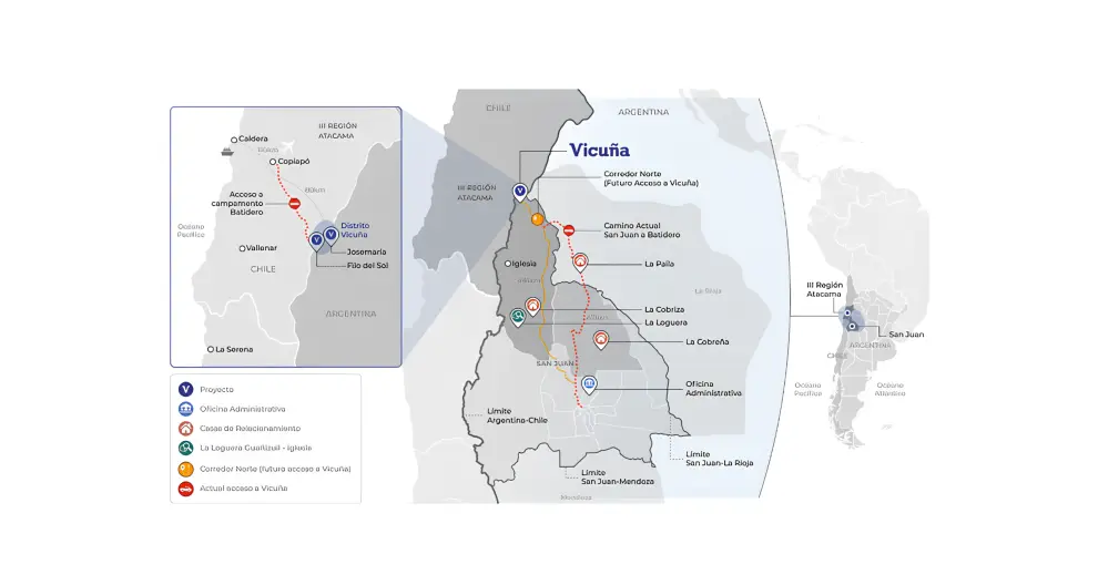 La proximidad entre Josemaría y Filo del Sol permitirá compartir infraestructura, optimizando costos y eficiencia operativa en un entorno desafiante.