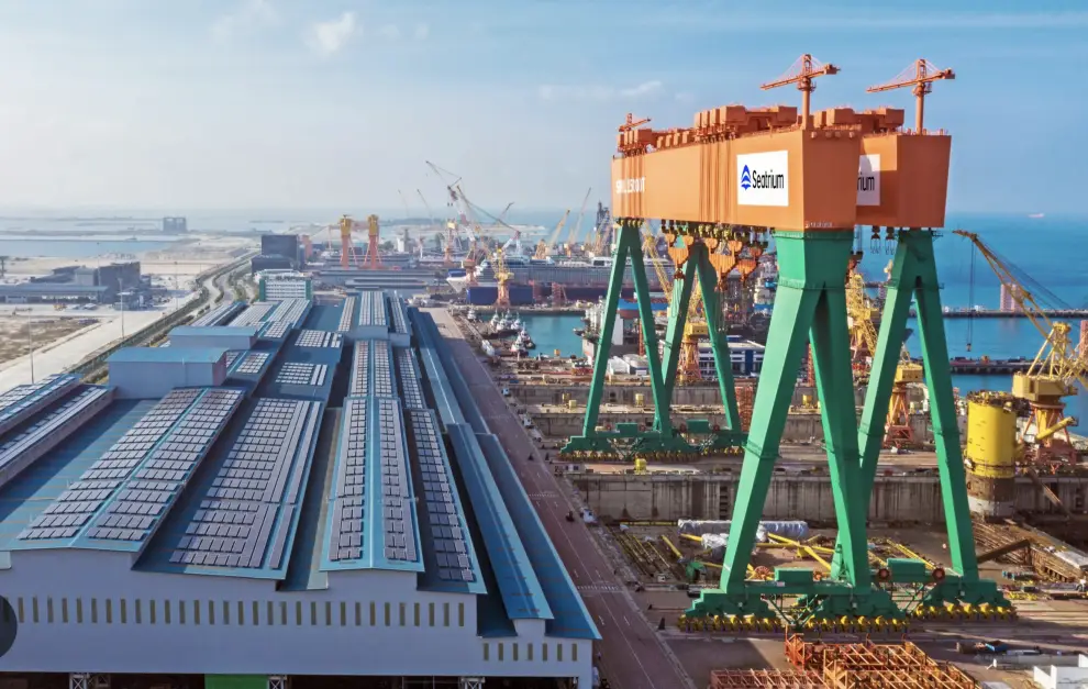 Las instalaciones de Seatrium, en Singapur, por donde pasará el Hilli Episeyo