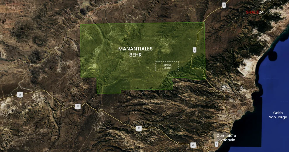 Manantiales Behr, el bloque más emblemático de la cuenca del Golfo San Jorge, a apenas 40 km de Comodoro Rivadavia, ciudad a la que le dio identidad.