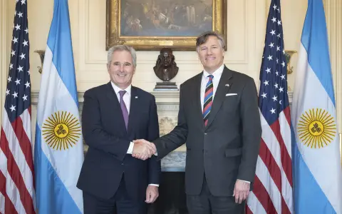 Pablo Quirno tuvo una reunión privada este martes con empresas y, más tarde, con el subsecretario de Estado, Christopher Landau