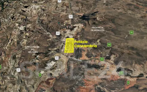 El proyecto Potasio Cancambria es una iniciativa de prospección de sales de potasio (silvinita) en el sur de Mendoza, cerca del límite con Neuquén