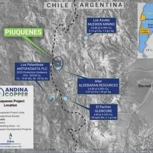 Andina Copper descubre nuevo objetivo profundo y reposiciona a Piuquenes como apuesta clave del cobre