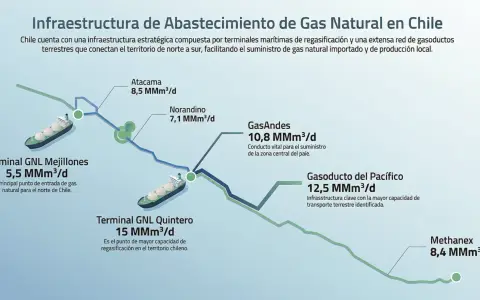 Se registró un salto importante en las exportaciones de gas a Chile