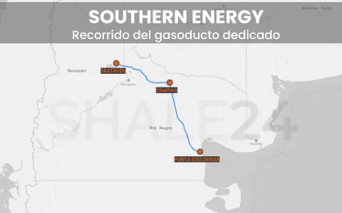 El ducto, de 473 kilómetros de longitud y 36 pulgadas de diámetro, está diseñado para transportar hasta 28 millones de metros cúbicos por día (Mm³/d) 