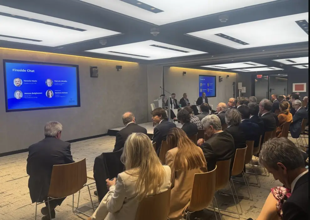 La presentación de la Argentina Week, con la presencia de Marín, Mindlin y Bulgheroni