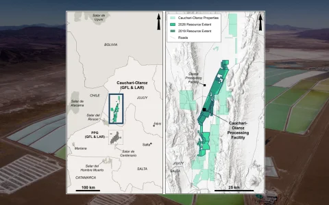 La compañía señaló que el área de recursos se extendió aproximadamente 20 kilómetros al sur respecto de la estimación previa de 2019.