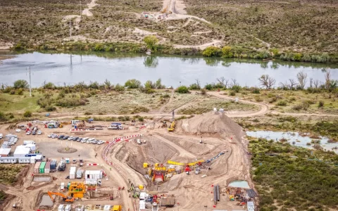 El cruce del río Negro fue el mayor desafío del proyecto VMOS.