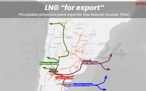 A marzo de 2026, en Argentina ya están desarrollándose 4 proyectos para exportar el gas natural de Vaca Muerta