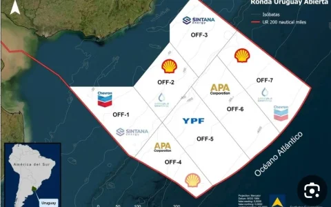 Seis petroleras globales sobre siete bloques: Uruguay cerró el tablero offshore y confirma el primer pozo en diez años