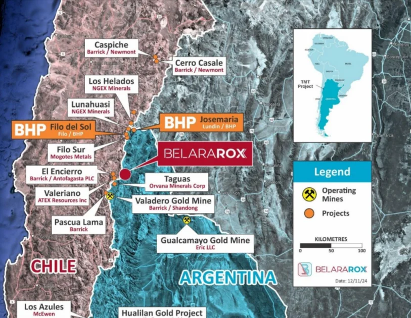 Belararox continúa las perforaciones diamantinas en el prospecto Toro Central,