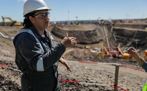 Las mujeres tienen presencia en campamento, con frente de trabajo y tareas concretas dentro de una de las inversiones más importantes de la provincia