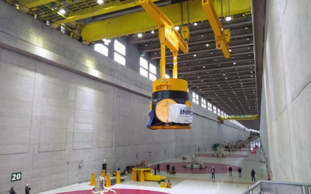 Turbina en Yacyretá