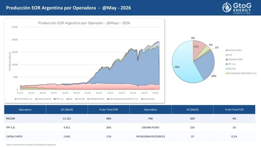 PECOM tomó la posta del principal yacimiento con recuperación terciaria de YPF en Chubut.