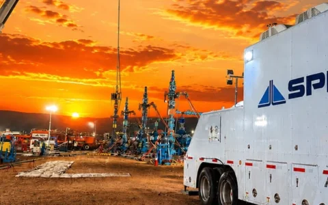 La nueva unidad de Wireline 100% eléctrica de SPI, en operaciones en Vaca Muerta.