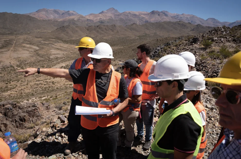 Trabajos de campo en el proyecto PSJ Cobre Mendocino, en Uspallata, departamento de Las Heras