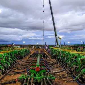 Mengoni habló desde Aguada Pichana, que definió como "un campo de gas seco" y donde la francesa está asociada con PAE, Wintershall e YPF