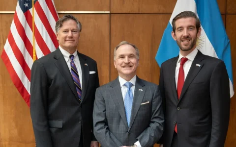 Christopher Landau, the number two at the State Department, during his visit to Buenos Aires last week